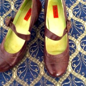 Miz Mooz brown leather mary janes